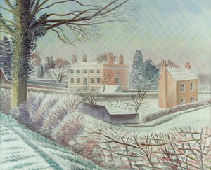 Vicaría en la nieve de Eric Ravilious